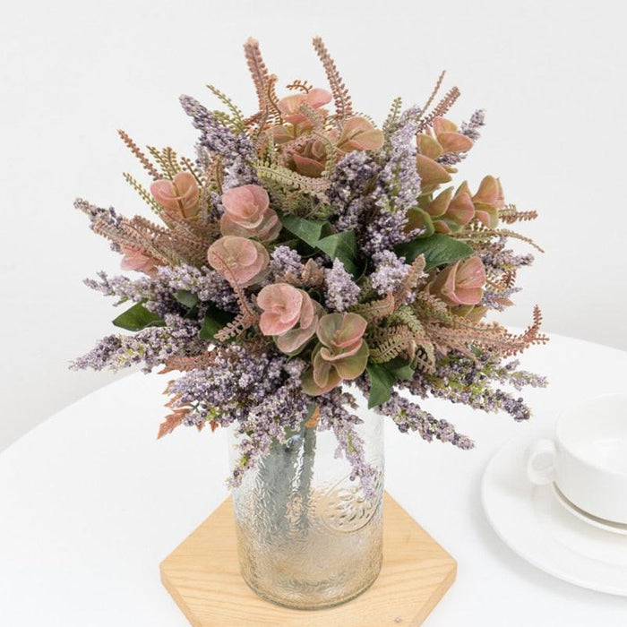 Lavender Dreams: Exquisite Foam Flower Bouquet for Elegant Home Styling