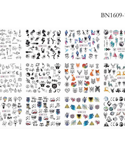 Winter Wonderland Russian Nail Art Decals