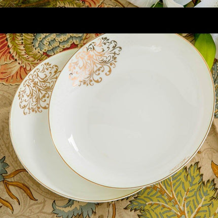 Elegant 60-Piece Handcrafted Porcelain Dinnerware Set from Jingdezhen