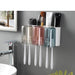 Family-Friendly Wall-Mounted Toothbrush Holder Stand - Premium Bathroom Storage Solution