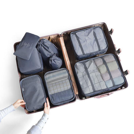 Travel Smart: Versatile 8/6/1-Piece Organizer Set for Effortless Packing
