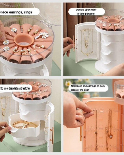 Chic Multi-Layer Jewelry Organizer: Stylish and Portable Storage for Your Accessories