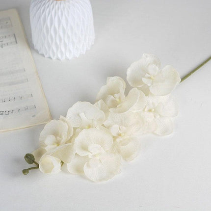 Orchid Splendor: Luxurious Silk Floral Arrangement for Stylish Living