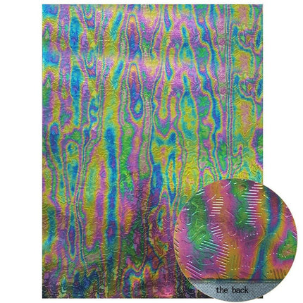 Lustrous Green Glitter Snake Skin Faux Leather Bow Crafting Kit