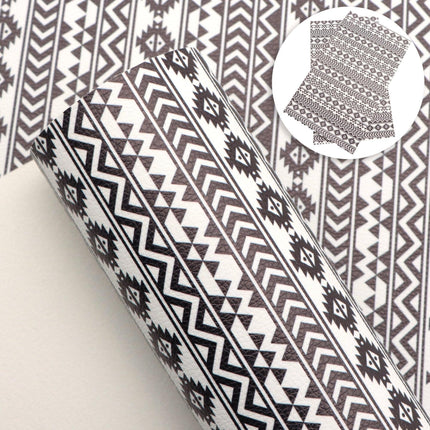 Stylish Geometric Faux Leather Craft Sheets for Innovative DIY Creations