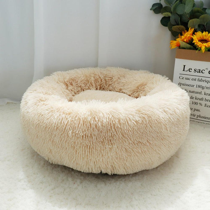 Snuggly Pet Retreat Bed with Plush Mat - Cozy Comfort Haven