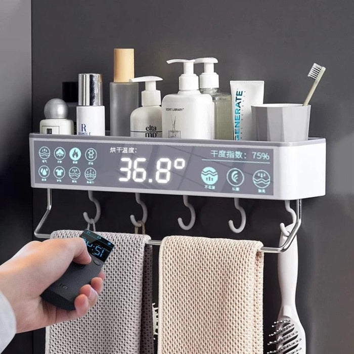 Modern Bathroom Storage Rack with Towel Holder: Sleek and Space-Efficient Organization Solution
