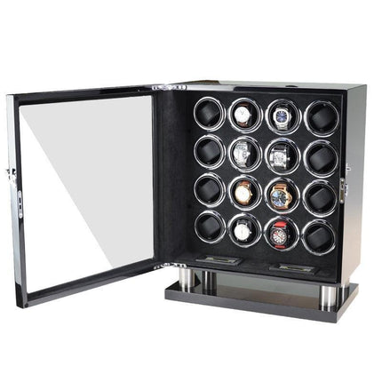 Luxurious Wooden Watch Winder Set for Timepiece Preservation