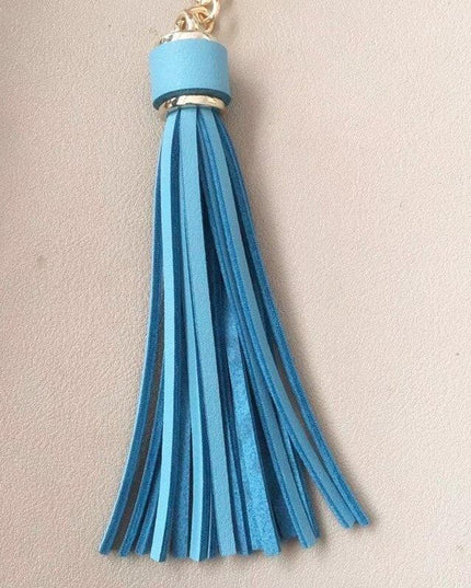 Vibrant 5-Piece Faux Leather Tassel Fringe Set for Creative Jewelry and Craft Projects