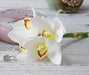 Elegant White Orchid Bridal Floral Set - 4-Piece Realistic Silk and Latex Arrangement