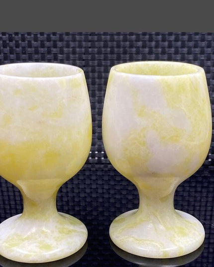 Luxurious Jade Stone Kung Fu Tea Set for Elegant Tea Ceremonies