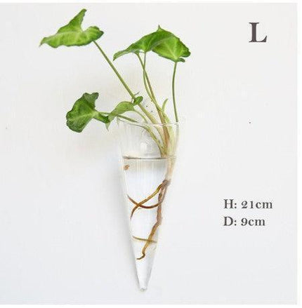 Nordic-Inspired Elegant Glass Hanging Vase for Stylish Home Accents