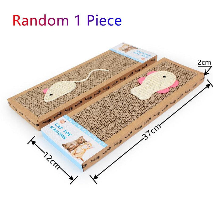 Feline Paw-Some Corrugated Scratcher Toy