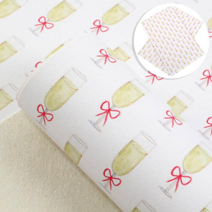 Dinosaur Dreams Faux Leather Fabric for Creative Projects