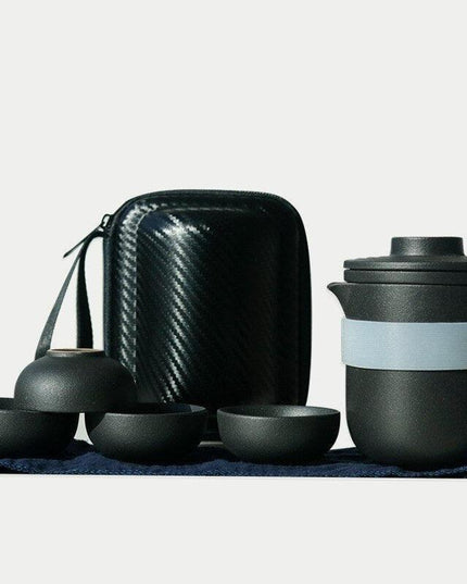 Elegant Travel Ceramic Kung Fu Tea Set for Discerning Tea Lovers