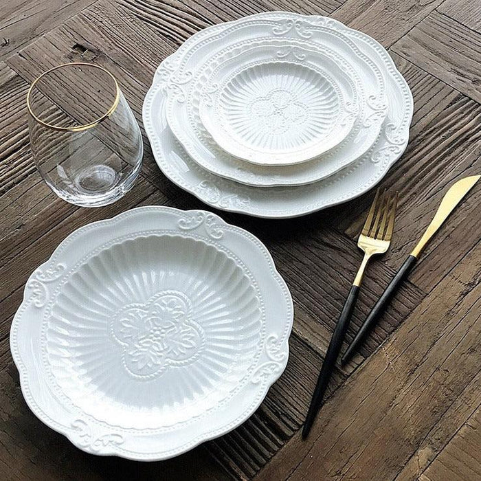 Elegant Ceramic Dinner Plate Set for Exceptional Dining Experience
