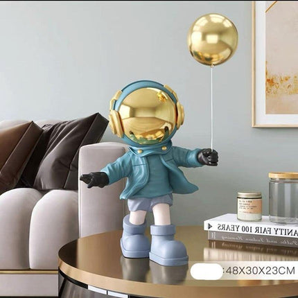 Astronaut-Inspired Resin Key Storage Sculpture