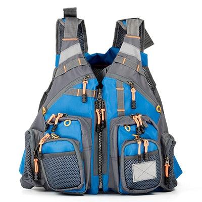Outdoor Life Vest Fly Fishing Jacket Clothing Travel Vest With Foam Blue/Green/Gray/Red