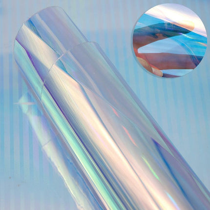 Iridescent PVC Synthetic Leather Jelly Fabric for Innovative DIY Creations