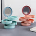 Stylish Eco-Friendly Rotating Jewelry Organizer with Integrated Mirror