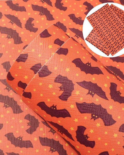 Chic Bow-knot Faux Leather Fabric in Elegant Apple Lychee for Creative Crafts