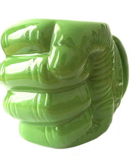 Hulk Smash! 3D Green Fist Anime Mug - Unique Ceramic Hot Drink Cup