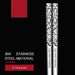 Elegant Korean Stainless Steel Chopsticks: 23.5cm Set with Heat-Resistant Design