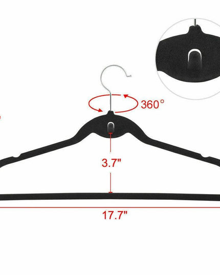 Transform Your Closet with 50 Premium Non-Slip Velvet Hangers
