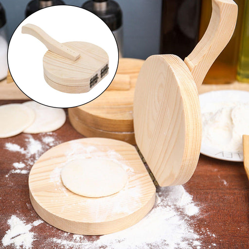 Versatile Wooden Dough Presser for Gourmet Creations