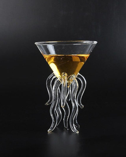 Underwater Elegance: Jellyfish-Inspired Glassware Set for Whiskey, Wine, and Martinis