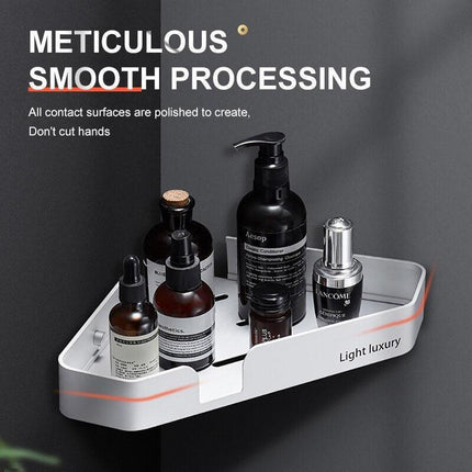 Stylish Rust-Proof Aluminum Bathroom Caddy with Superior Water Drainage