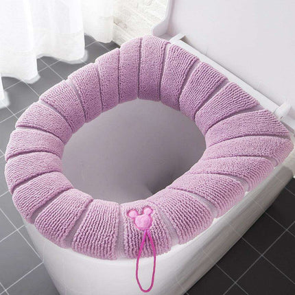 Plush Winter Toilet Seat Cover - Cozy Comfort for Every Bathroom