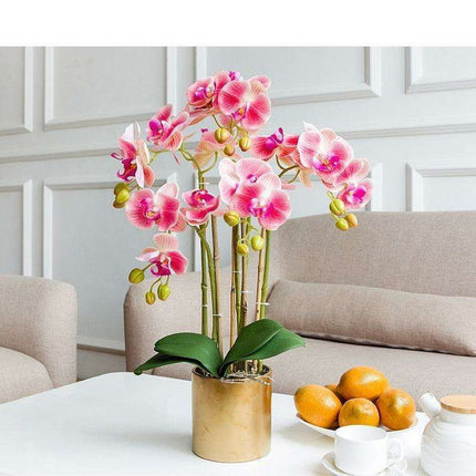 Lifelike 3D Butterfly Orchid Floral Arrangement with Real Touch Elegance