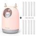 USB Pet Humidifier with LED Night Light - 300ml Cool Mist Diffuser