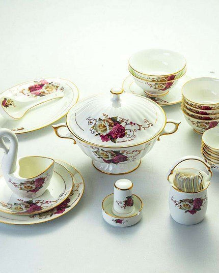 Elegant Guci Free Bone China Dining Collection with Stylish Ceramic Bowl