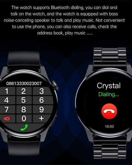 Sleek Waterproof Smartwatch with Touchscreen and Advanced Health Tracking Features