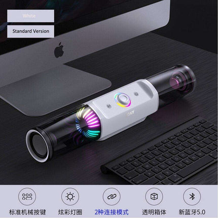 Gaming Audio Revolution Speaker with Bluetooth 5.0, RGB Illumination, and Deep Bass