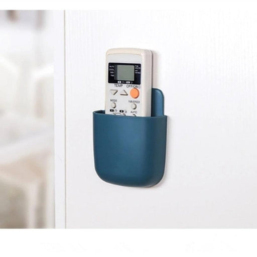 Wall-Mounted Remote Control and Phone Holder Organizer