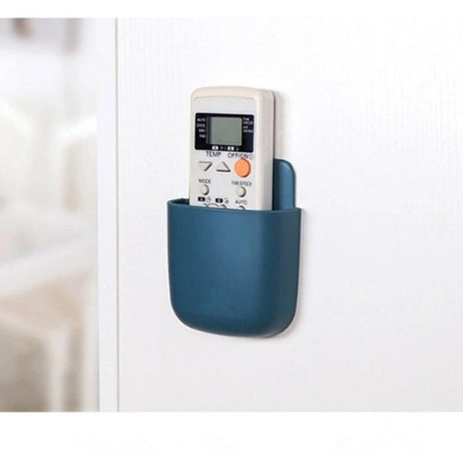 Wall-Mounted Remote Control and Phone Organizer with Charging Port