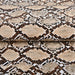 Luxurious Snake Print PU Leather for Artisanal Handcrafted Bags - 25x34cm