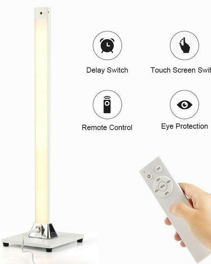 Sleek Remote-Controlled LED Floor Lamp with Dimmable Brightness for Sophisticated Indoor Ambiance
