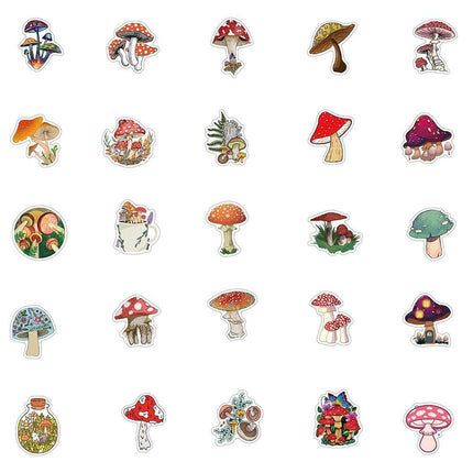 Enchanting Mushroom Sticker Art Collection