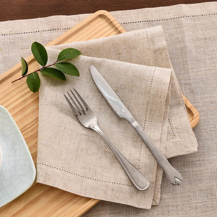 Elegant Eco-Friendly French Linen Napkin Set - 12 Premium Quality Pieces