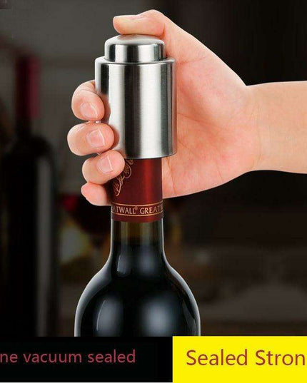 Premium Stainless Steel Wine Bottle Saver Vacuum Sealer for Extended Freshness