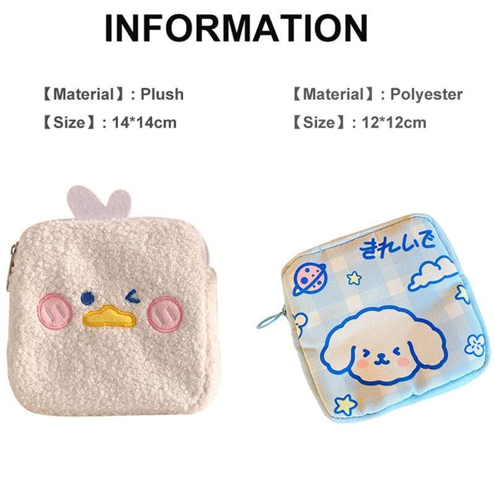 Ultimate Travel Companion: Chic Sanitary Pad Storage Bag for On-the-Go Women