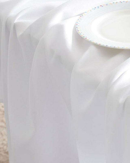 Sophisticated Adjustable White Table Cover for Every Event