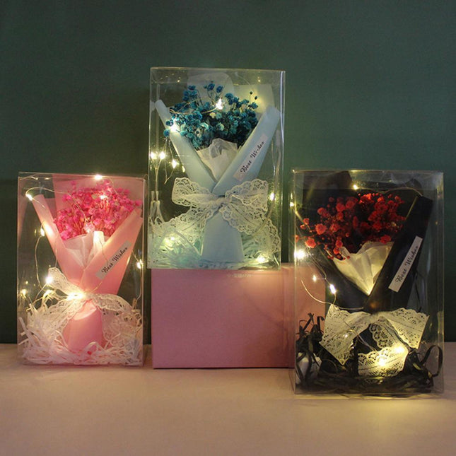 Timeless Elegance Realistic Mini Floral Bouquet - A Stunning Display of Everlasting Beauty