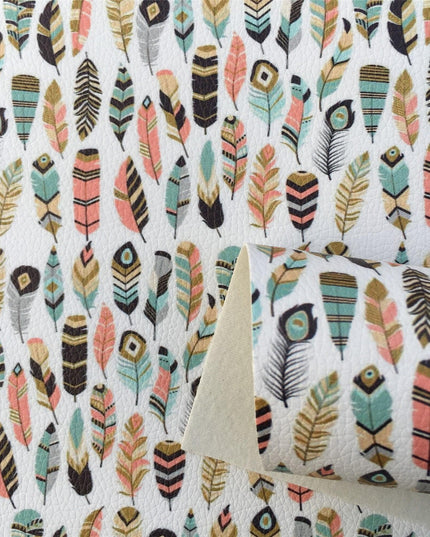 Colorful Lychee Faux Leather Crafting Kit - Vibrant DIY Fabric Collection