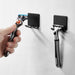 Stylish Stainless Steel Razor Holder with Hassle-Free Adhesive Mount - Organize Your Space with Ease