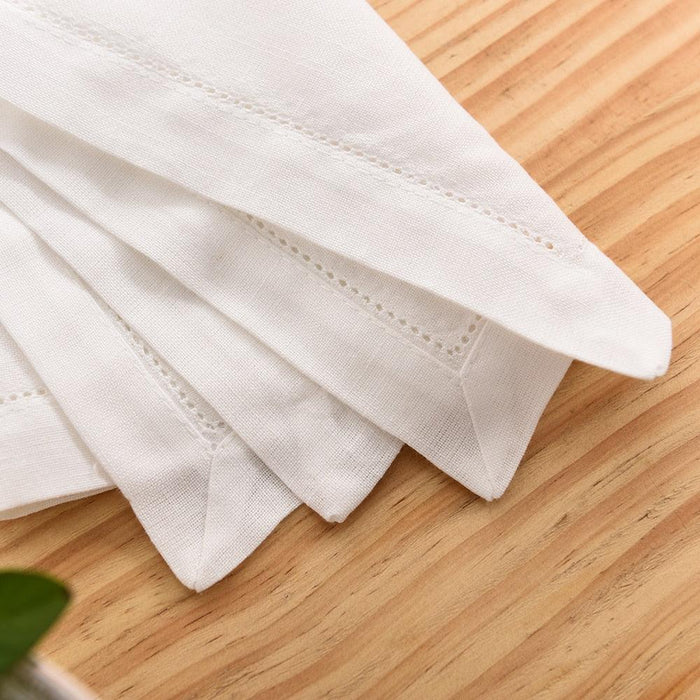 Sophisticated Set of 12 French Linen Napkins - Luxurious, Versatile, Eco-Friendly